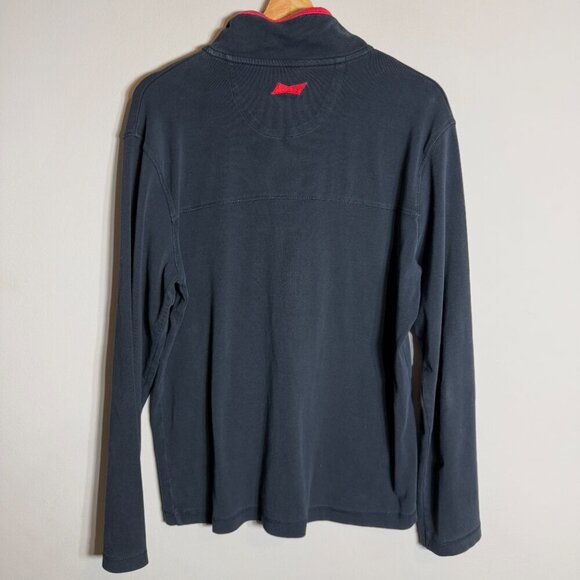 Anheuser-Busch 1/4 Zip Pullover Sweatshirt Men's Medium Black Budweiser Beer Bud - Picture 8 of 10